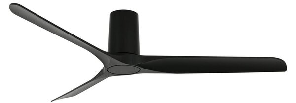 Stropný ventilátor Londo, čierny, s DC motorom, 132 cm, tichý – Beacon Beacon Lighting, Londo, Čierna, Obývacia izba, Plast, Moderný