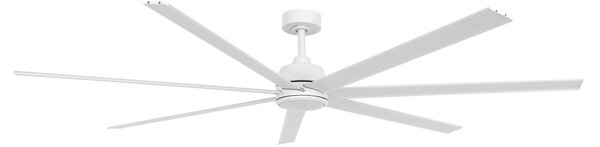 Stropný ventilátor Atlanta s osvetlením, biely, DC, tichý – Beacon Beacon Lighting, Atlanta, stmievateľné, Biela, Obývacia izba, Hliník, Moderný