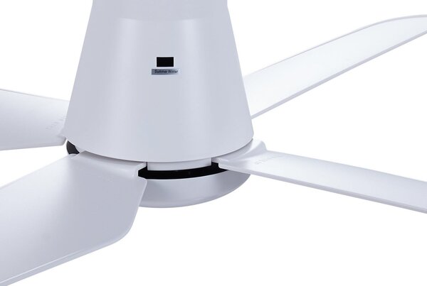 Stropný ventilátor Aria CTC LED, biely, 122 cm, tichý – Beacon Beacon Lighting, Aria CTC, stmievateľné, Biela, Obývacia izba, Plast, Moderný