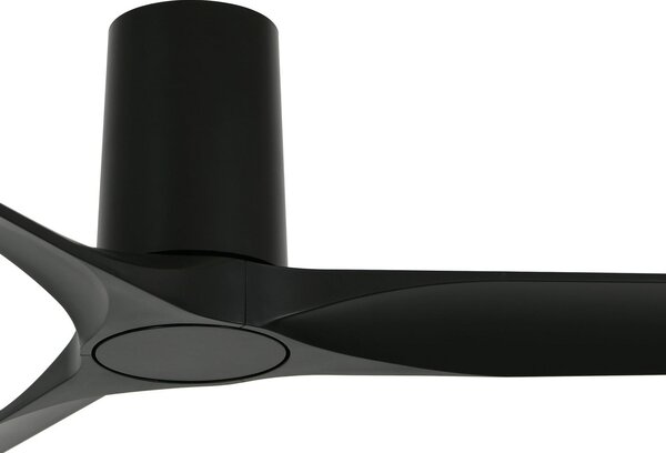 Stropný ventilátor Londo, čierny, s DC motorom, 132 cm, tichý – Beacon Beacon Lighting, Londo, Čierna, Obývacia izba, Plast, Moderný