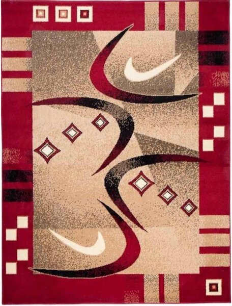 Kusový koberec PP Jorika červený 300x400cm