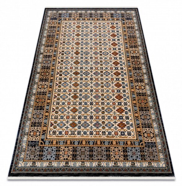 Vlnený kusový koberec Efez béžovo modrý 160x230cm