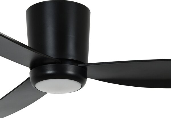 Stropný ventilátor s osvetlením, čierny, 137 cm, tichý, Beacon Beacon Lighting, Array, stmievateľné, Čierna, Obývacia izba, Plast, Moderný