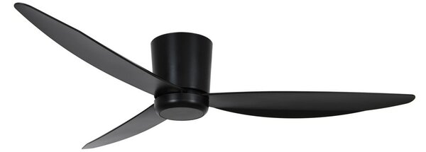 Stropný ventilátor s osvetlením, čierny, 137 cm, tichý, Beacon Beacon Lighting, Array, stmievateľné, Čierna, Obývacia izba, Plast, Moderný