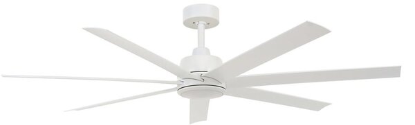 Stropný ventilátor Atlanta s osvetlením, biely, 142 cm, tichý – Beacon Beacon Lighting, Atlanta, stmievateľné, Biela, Obývacia izba, Plast, Moderný