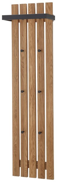 VEŠIAKOVÝ PANEL, prírodná farba, čierna, dub, 40/150/22 cm - Vešiakové steny, Online Only