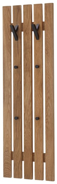 VEŠIAKOVÝ PANEL, prírodná farba, čierna, dub, 38/120/14 cm - Vešiakové steny, Online Only