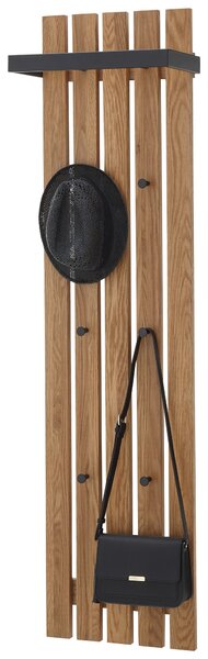 VEŠIAKOVÝ PANEL, prírodná farba, čierna, dub, 40/150/22 cm - Vešiakové steny, Online Only