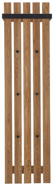VEŠIAKOVÝ PANEL, prírodná farba, čierna, dub, 40/150/22 cm - Vešiakové steny, Online Only