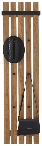 VEŠIAKOVÝ PANEL, prírodná farba, čierna, dub, 40/150/22 cm - Vešiakové steny, Online Only