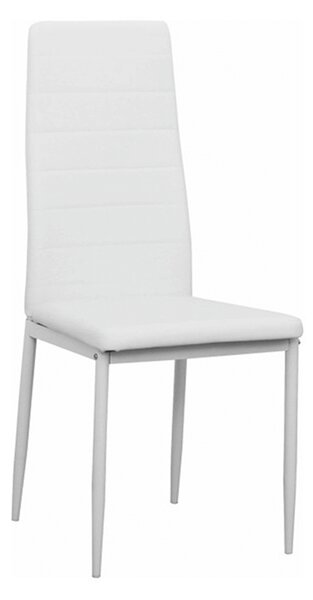 Jedálenská stolička Collort nova (biela ekokoža). Vlastná spoľahlivá doprava až k Vám domov. 772777