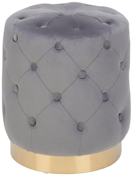 TABURETKA, drevo, kov, textil, 37,5/40/37,5 cm Xora - Kreslá, Online Only