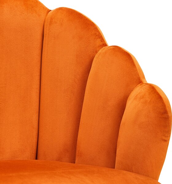 KRESLO, drevo, textil, oranžová, écru MID.YOU - Kreslá, Online Only