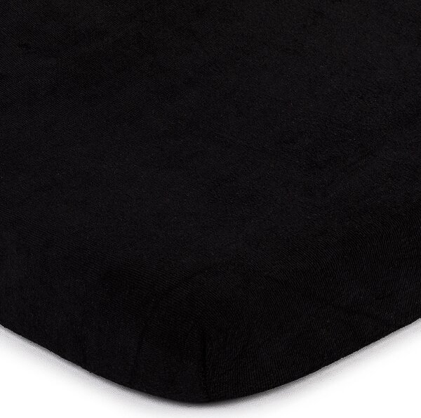 Posteľná plachta jersey čierna TiaHome - 60x120cm