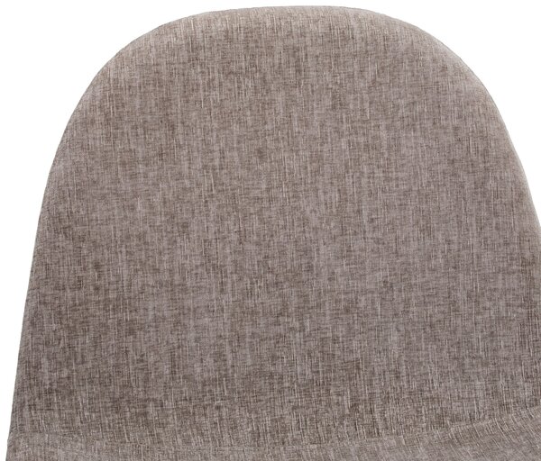 KRESLO, drevo, kov, textil, čierna, taupe Livetastic - Kreslá, Online Only