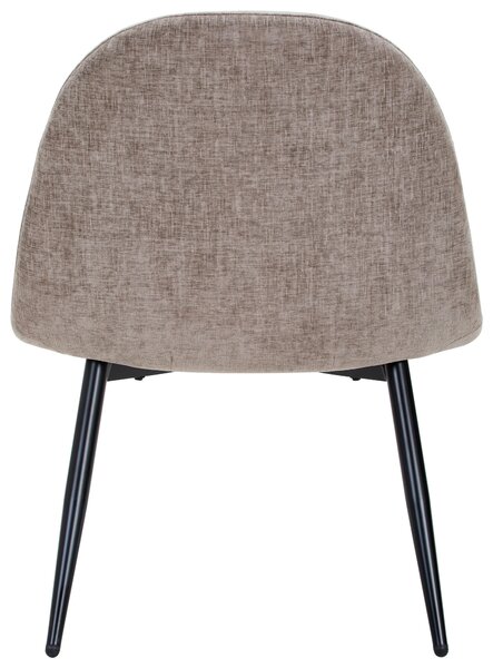 KRESLO, drevo, kov, textil, čierna, taupe Livetastic - Kreslá, Online Only