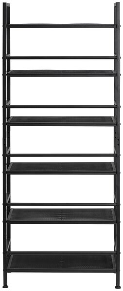 REGÁL NA TOPÁNKY, čierna, 59/144/30 cm PBJ - Online Only drobný nábytok, Online Only