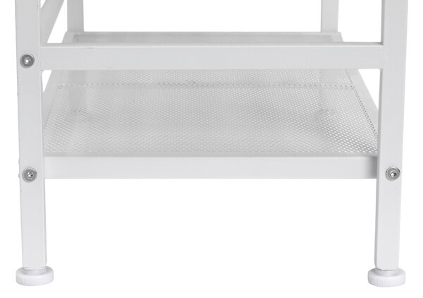 REGÁL NA TOPÁNKY, biela, 59/144/30 cm PBJ - Online Only drobný nábytok, Online Only