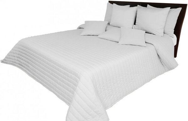 Prešívaný jednofarebný prehoz na posteľ svetlo sivej farby Šírka: 220 cm | Dĺžka: 240 cm