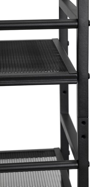 REGÁL NA TOPÁNKY, čierna, 59/144/30 cm PBJ - Online Only drobný nábytok, Online Only