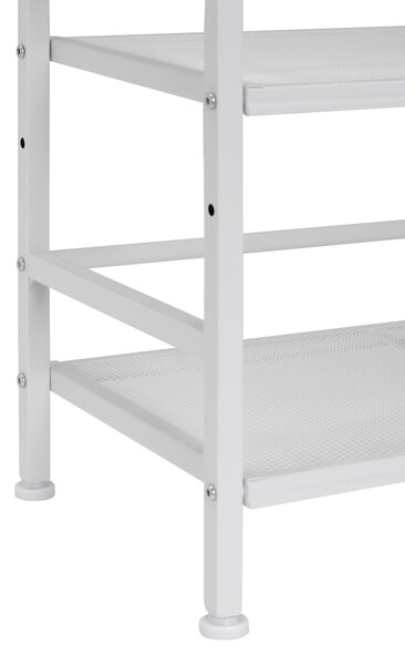 REGÁL NA TOPÁNKY, biela, 59/144/30 cm PBJ - Online Only drobný nábytok, Online Only