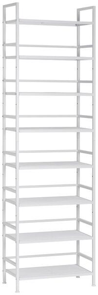 REGÁL NA TOPÁNKY, biela, 59/196/30 cm PBJ - Online Only drobný nábytok, Online Only