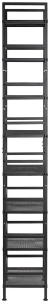 REGÁL NA TOPÁNKY, čierna, 59/196/30 cm PBJ - Online Only drobný nábytok, Online Only