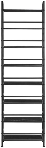 REGÁL NA TOPÁNKY, čierna, 59/196/30 cm PBJ - Online Only drobný nábytok, Online Only
