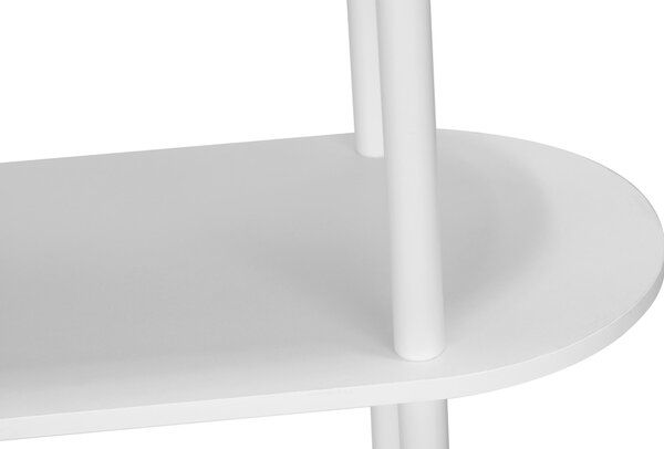 REGÁL, biela, železo, 90/160/30 cm PBJ - Online Only drobný nábytok, Online Only
