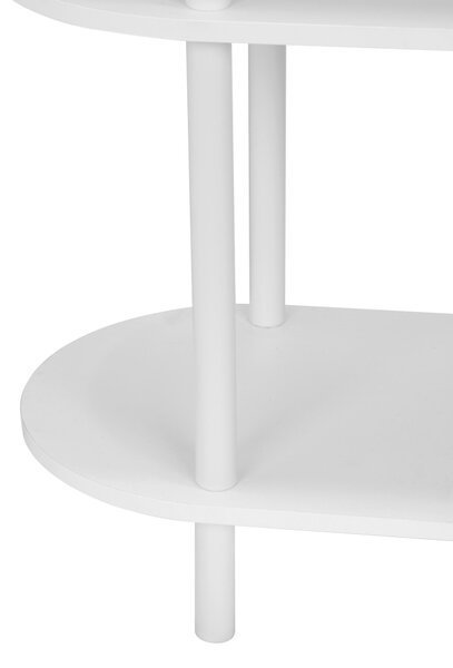 REGÁL, biela, železo, 90/160/30 cm PBJ - Online Only drobný nábytok, Online Only
