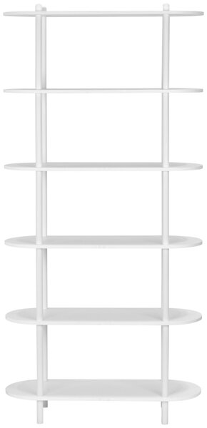 REGÁL, biela, železo, 90/160/30 cm PBJ - Online Only drobný nábytok, Online Only