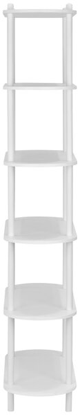 REGÁL, biela, železo, 90/160/30 cm PBJ - Online Only drobný nábytok, Online Only