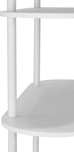 REGÁL, biela, železo, 90/160/30 cm PBJ - Online Only drobný nábytok, Online Only