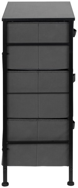 KOMODA, čierna, tmavosivá, 45/71.5/30 cm PBJ - Komody, Online Only