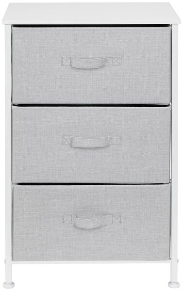 KOMODA, sivá, biela, 45/71.5/30 cm PBJ - Komody, Online Only