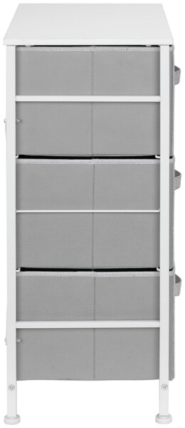 KOMODA, sivá, biela, 45/71.5/30 cm PBJ - Komody, Online Only