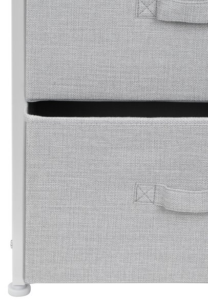 KOMODA, sivá, biela, 45/71.5/30 cm PBJ - Komody, Online Only