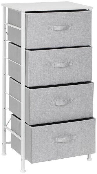 KOMODA, sivá, biela, 45/92.5/30 cm PBJ - Komody, Online Only
