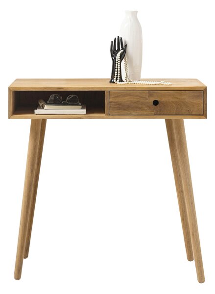 KONZOLOVÝ STOLÍK, prírodná farba, drevo, 80/80/35 cm MID.YOU - Online Only obývacie izby, Online Only