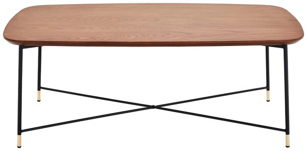 KONFERENČNÝ STOLÍK, čierna, farba duba, zlatá, drevo, kov, kompozitné drevo, 120/45/60 cm MID.YOU - Stolíky do obývačky, Online Only