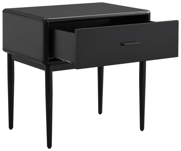 NOČNÝ STOLÍK, čierna, 54/55/40 cm Livetastic - Online Only spálne, Online Only