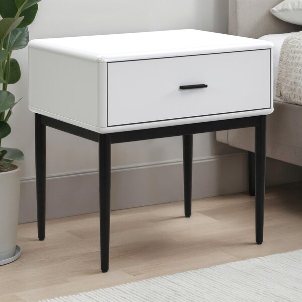 NOČNÝ STOLÍK, biela, 54/55/40 cm Livetastic - Online Only spálne, Online Only