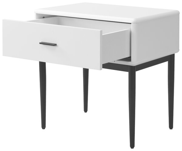 NOČNÝ STOLÍK, biela, 54/55/40 cm Livetastic - Online Only spálne, Online Only