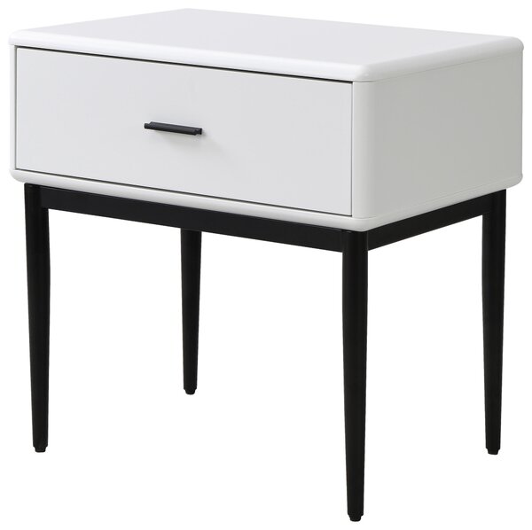 NOČNÝ STOLÍK, biela, 54/55/40 cm Livetastic - Online Only spálne, Online Only