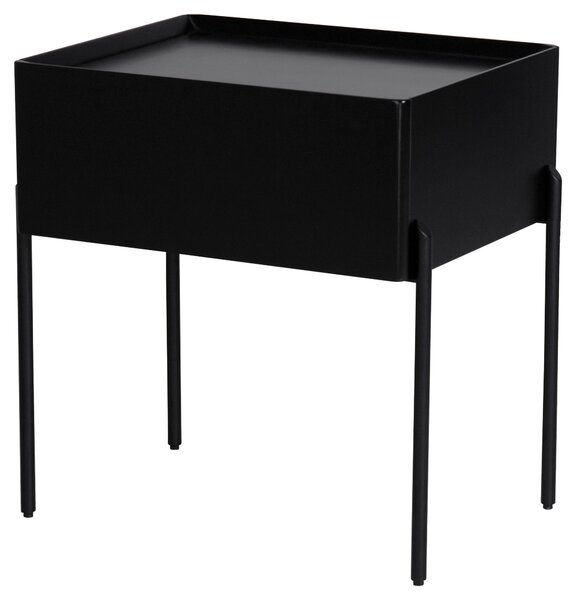 NOČNÝ STOLÍK, čierna, 50/55/40 cm Livetastic - Online Only spálne, Online Only