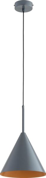 Luster na lanku FABO 1xE27/15W/230V sivý