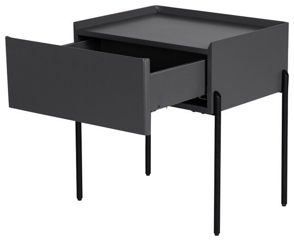 NOČNÝ STOLÍK, sivá, 50/55/40 cm Livetastic - Online Only spálne, Online Only