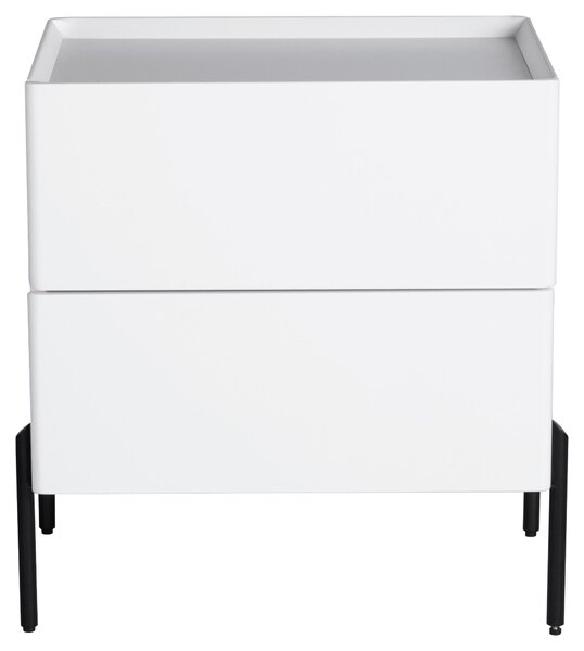 NOČNÝ STOLÍK, biela, 50/55/40 cm Livetastic - Online Only spálne, Online Only