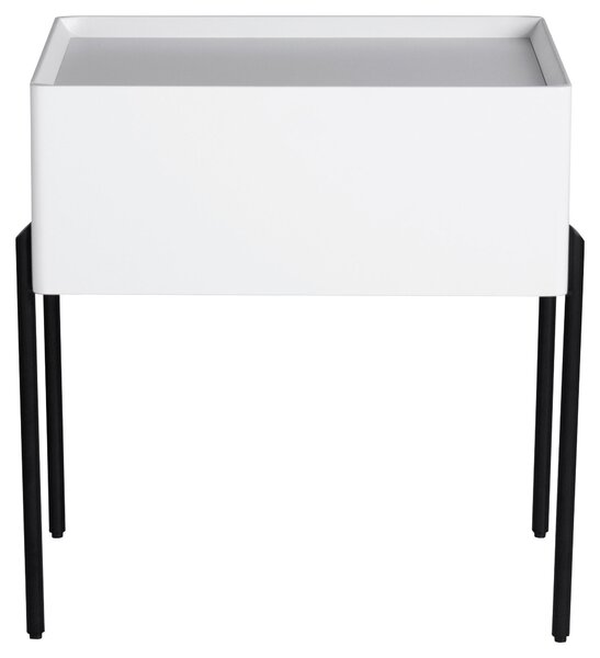 NOČNÝ STOLÍK, biela, 50/55/40 cm Livetastic - Online Only spálne, Online Only