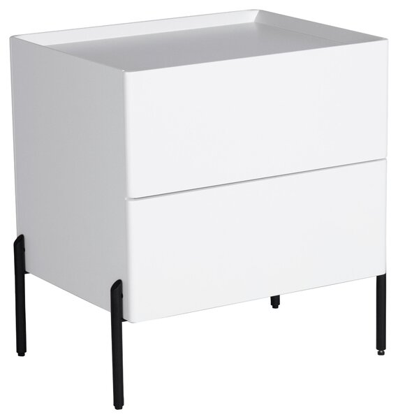 NOČNÝ STOLÍK, biela, 50/55/40 cm Livetastic - Online Only spálne, Online Only
